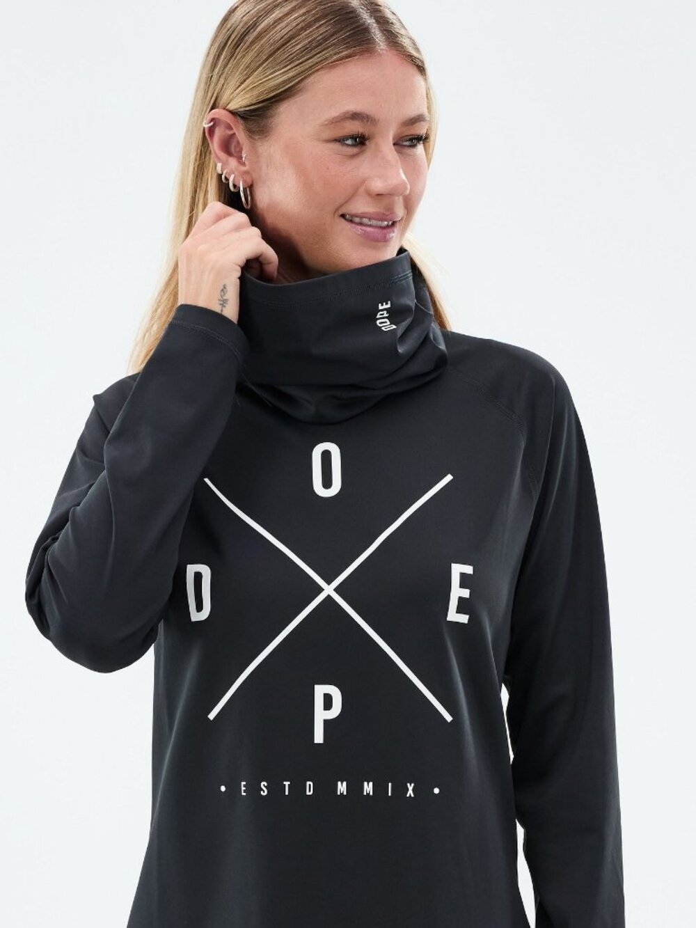 NEW DOPE Snuggle W Base Layer Top Black Women's M - Picture 3 of 3